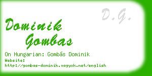 dominik gombas business card